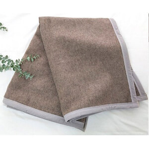 ＜ひざ掛サイズ＞繊維の宝石カシミヤ100%(毛羽部分)毛布　CS-12H　BE