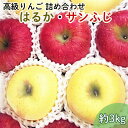 【ふるさと納税】《先行予約》【贈答用】 高級りんごはるか・サンふじ詰合せ！花巻産約3kg