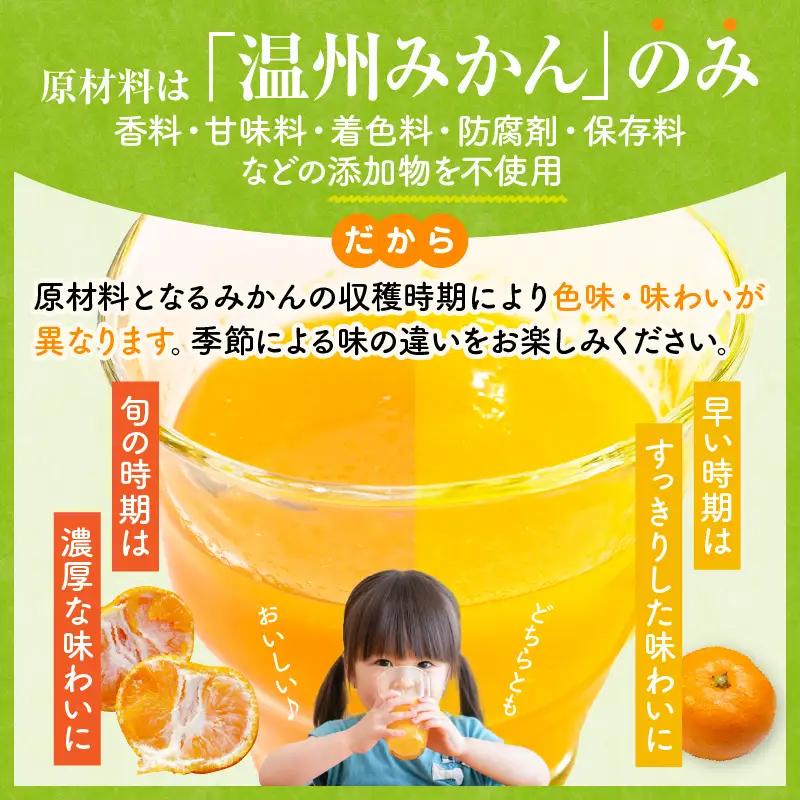 【定期便】宮崎県産 まる搾りみかんジュース 1,000ml×3本(毎月1回 12ヶ月) みかん 温州みかん みかんジュース まる搾り β-クリプトキサンチン 機能性表示食品 果肉感 つぶつぶ