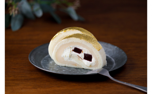 金の宝達ロールくーずぇ　ハーフサイズ [宝達山本舗松月堂 石川県 宝達志水町 38600504]_イメージ3