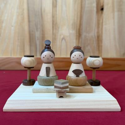 ふるさと納税 廿日市市 寄木のお雛さま「桜雛」お雛様&amp;お内裏様