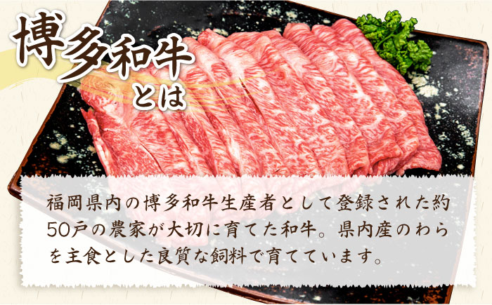 【全3回定期便】A4ランク 博多和牛 肩ロース / バラ肉 ミックス スライス 500g×3回 計1.5kg 糸島ミートデリ工房 [ACA250]