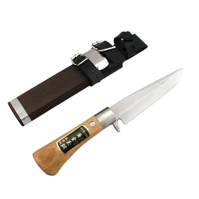 ふるさと納税 小野市 いのししなた 120mm ゴールド鋼 木鞘入 鉈 剣ナタ 本格手打鍛造品 | 