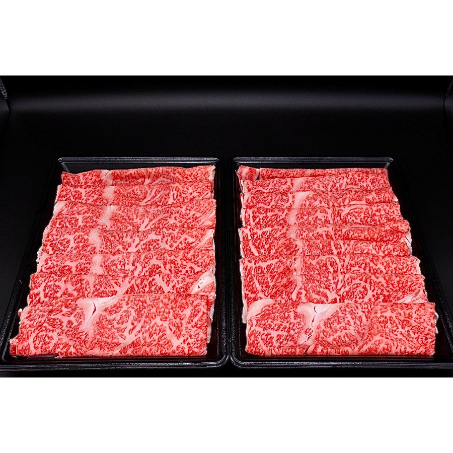 ＜杜の都のお肉屋さん むらかみ商店＞仙台牛 すき焼き・しゃぶしゃぶ用霜降り肩ロース A5等級500g×2