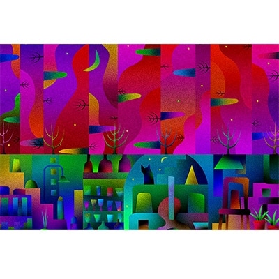 ＼京都・綾部の癒やし系作家/【絵画】　相対時間　額装サイズ526mmx412mm【1090817】