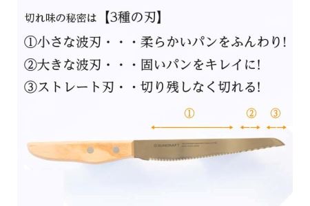 パン切りナイフ せせらぎ 14cm H9-109