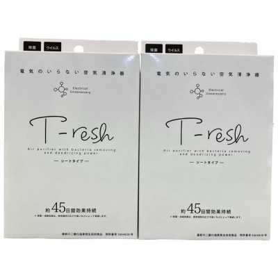 空間除菌・消臭 T−resh シート型 1枚入り 2個セット【1496587】