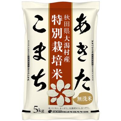 ふるさと納税 大潟村 【毎月定期便】あきたこまち特別栽培無洗精米5kg全9回
