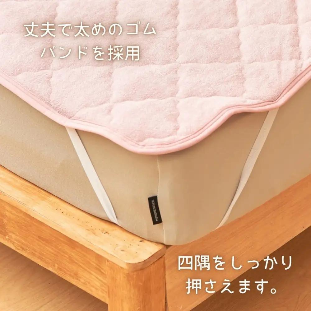 汗かいても安心　タオル地さらさら ベビーキッズ敷きパッド70*120ｃｍ【グレー】 ｜ 寝具