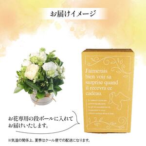 【 贈答用 】花束 フラワーアレンジメント 母の日 花束 ホワイト･グリーン系  フラワーアレンジメント