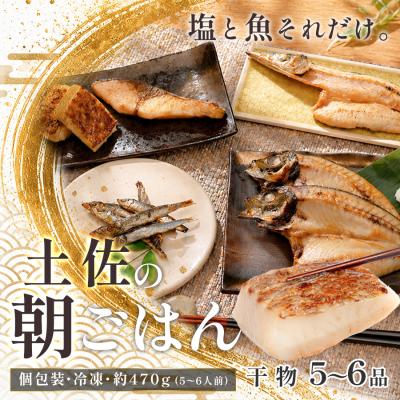 ふるさと納税 大月町 干物セット 5〜6品 土佐の朝ごはん 冷凍 個包装 焼き魚 ご飯のお供 5〜6人前 高知県 大月町