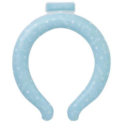 ふるさと納税 奈良市 涼感リング(ネッククーラ) M 【ねこっと(ネコ柄)】 冷感素材で暑さ対策に 648267