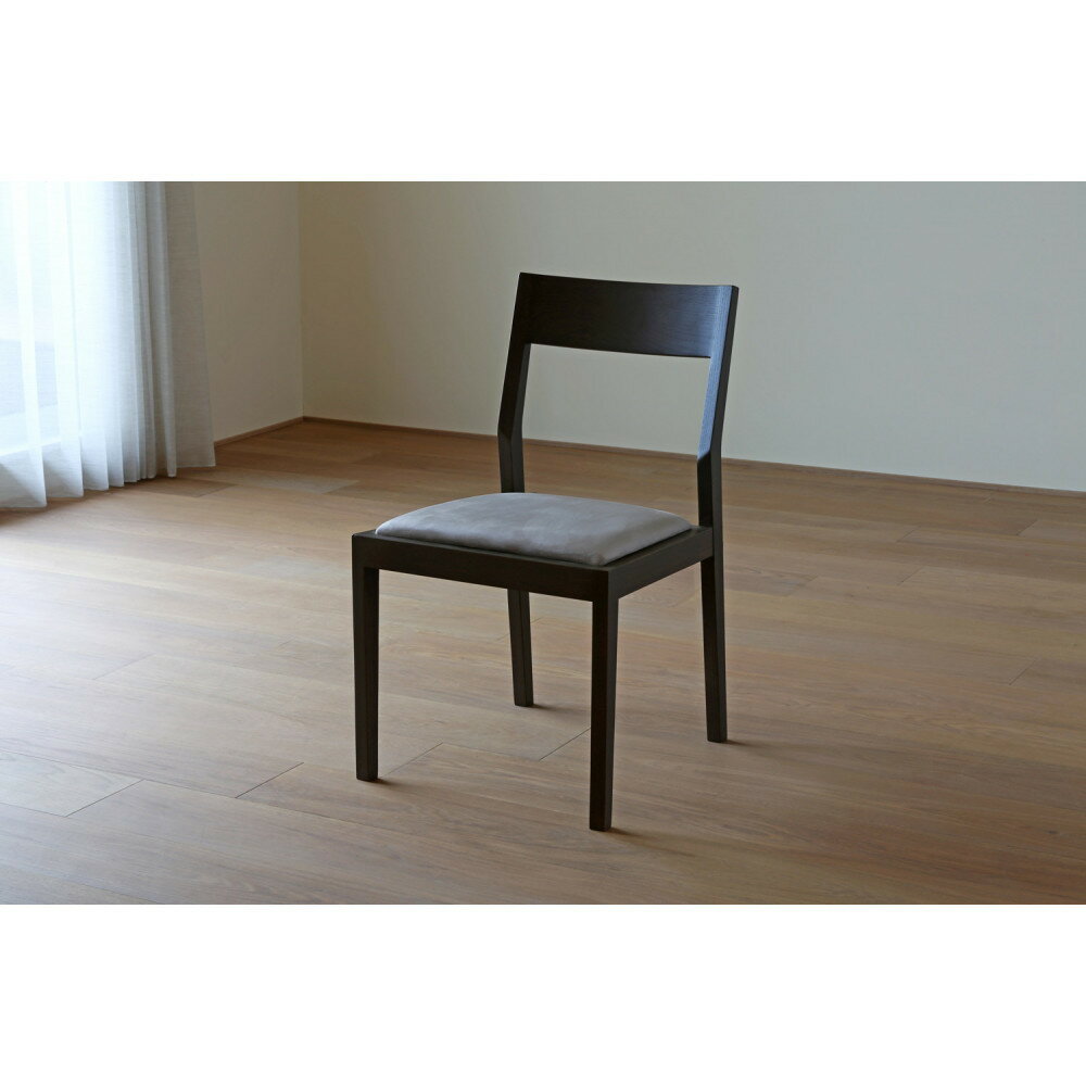 【ふるさと納税】【開梱設置】高野木工 KIEL CHAIR キール チェア 肘なし オーク(黒塗装) 【10年保証】 | 家具 ファニチャー 人気 おすすめ 送料無料