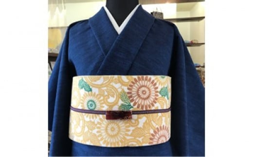 染の里おちあい　染色体験　江戸紅型半幅帯染め