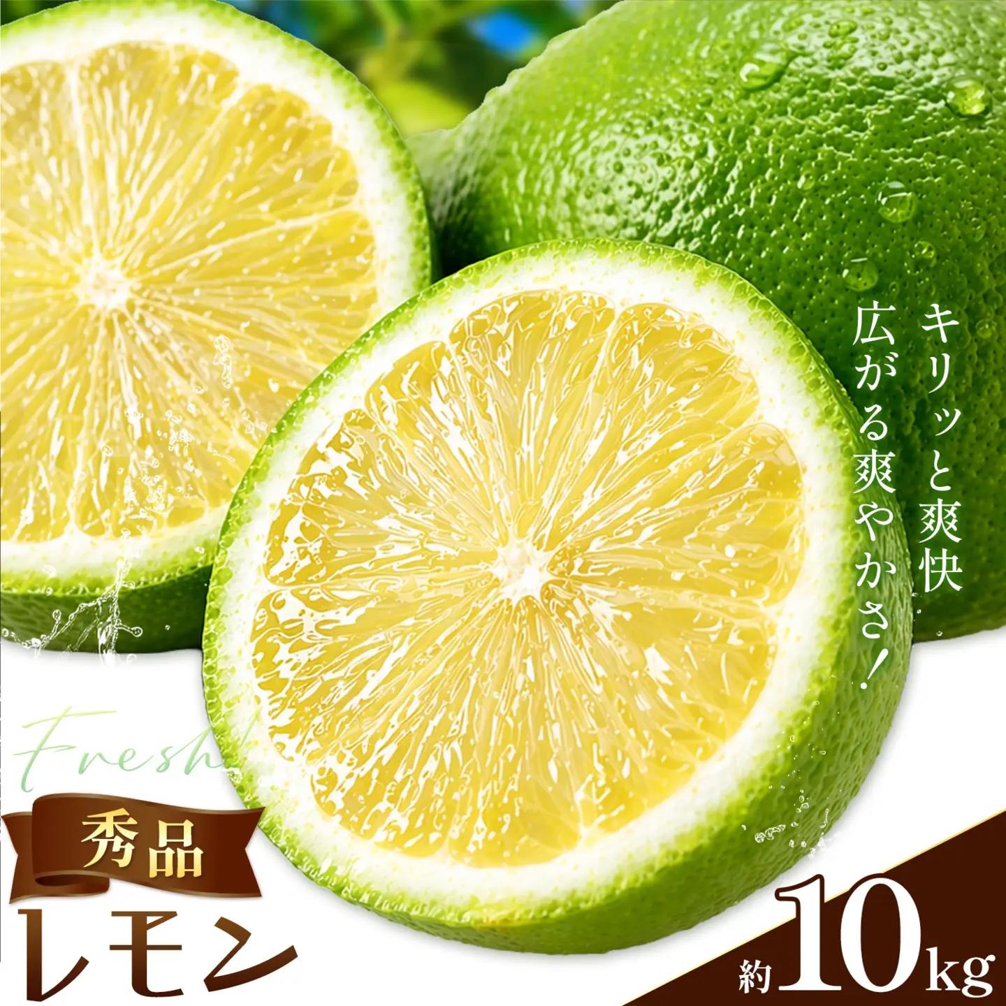 レモン 秀品 緑色 10kg 株式会社農業福祉研究機構
