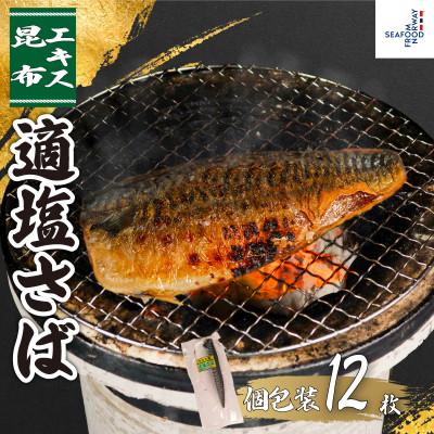 ふるさと納税 銚子市 適塩さば・昆布エキス入(真空)　12枚入