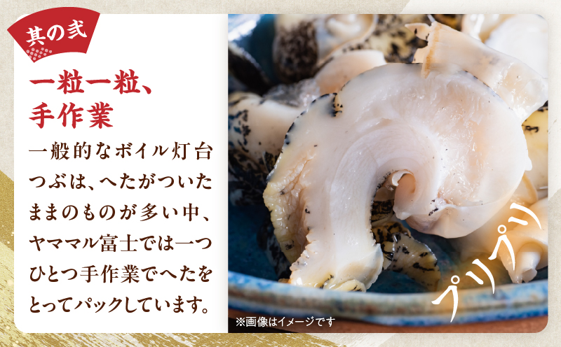 【訳あり】北海道浜中産『灯台つぶ(ボイルむき身)300g×5パック』_H0023-058