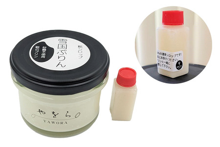 雪国ぷりん6個セット［糀シロップ３個&抹茶発酵あずき３個］砂糖・保存料不使用