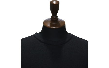 ブリージング丸首長袖プルオーバー ブラック XL |五泉市 プルオーバー