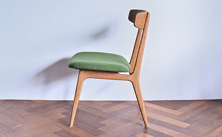ダイニングチェア 01 グリーン　インテリア 椅子 イス 木製 デザイン オリジナル 兵庫県 小野市