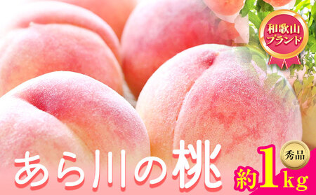 【先行予約】 和歌山県紀の川市産あら川の桃 約1kg 秀品 前商店《6月中旬-8月上旬出荷》 和歌山県 紀の川市 送料無料