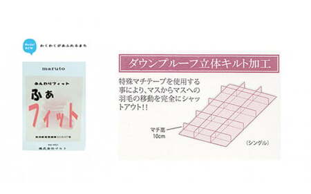 羽毛布団 シングル（G-19） ブルー系 フランス産 ホワイトダウン 85％ 抗菌 防臭