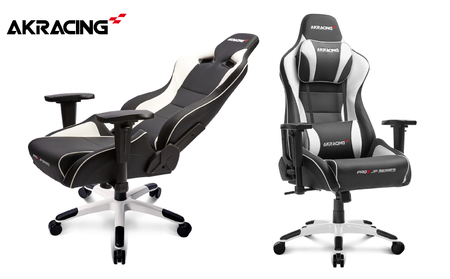 【ふるさと納税限定】AKRacing Pro-X Gaming Chair (White) JP エーケーレーシング ゲーミングチェア（ヘッドレスト・ランバーサポート付き）