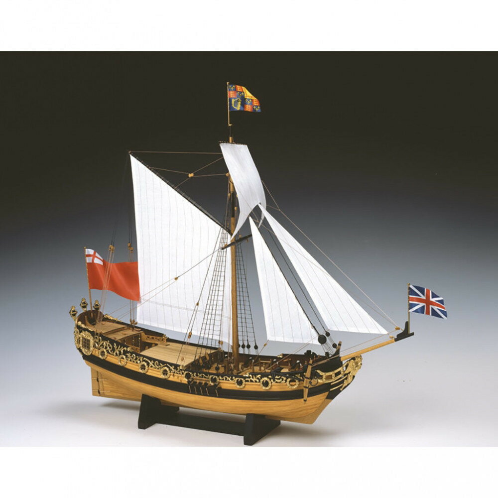 【ふるさと納税】ウッディジョー　1/64　チャールズヨット　木製模型キット