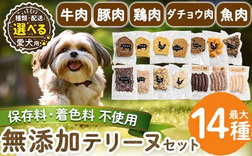 
            《種類・容量が選べる》＜保存料・着色料 不使用＞愛犬用無添加テリーヌ(2袋・4袋・8袋・14種セット・定期便)【Nフードサービス】姶良市 牛 豚 鶏 魚 ダチョウ テリーヌ 犬 ドッグ ペット フード エサ おやつ ごはん ご飯 間食 ご褒美 ペット関係 a884 a1055 a1056 a1057 a1058 a1059
          