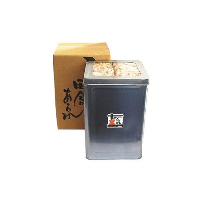 【ふるさと納税】一斗缶 徳用田舎あられ2個