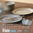 【ふるさと納税】【美濃焼】ワイドリム プラター 3色セット【金正陶器】食器 大皿 楕円皿 [MAK051]