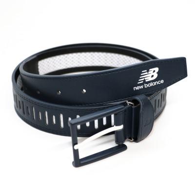 ふるさと納税 上里町 ニューバランスゴルフ　レーザーカット　シンセティックメッシュベルト　ネイビー　012-6182002 |  | 02