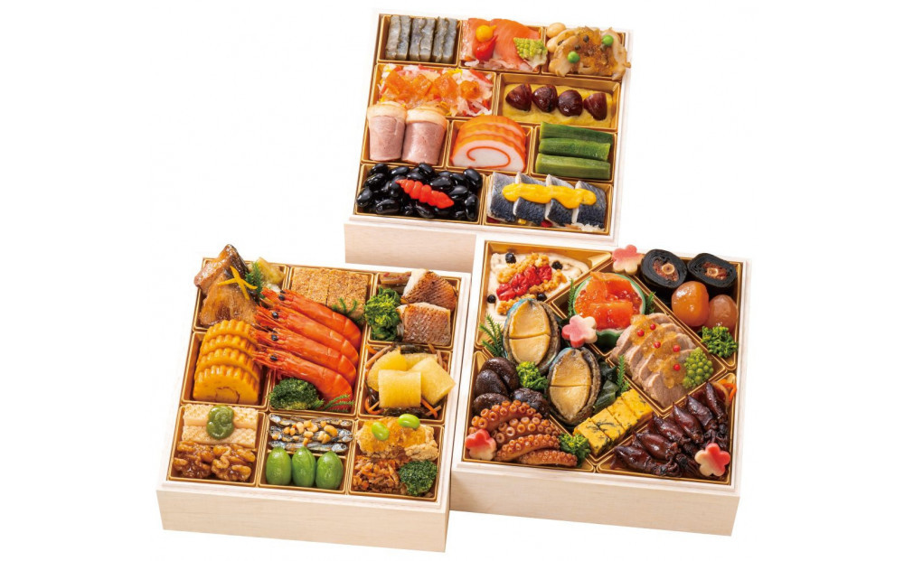 【千里山荘】おせち料理プレミアム三段重