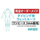 【ふるさと納税】ダイビング用ウェットスーツワンピース 3mm起毛