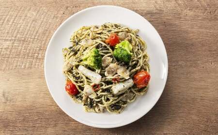 【6ヶ月定期便】 海鮮と有明海苔のペペロンチーノ 【280g×6食入】 計36食 6回定期便 ペペロンチーノ パスタ 海鮮 アカイカ アサリ 有明海苔 海苔 麺 冷凍食品 冷食 定期便 九州 福岡県 
