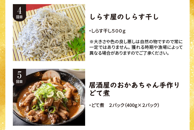 【全5回】お酒のおともに！厳選 おつまみの定期便　H028-083