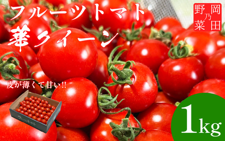 フルーツトマト 1kg 産地直送 高糖度 薄皮 旬 幻のトマト トマト リコピン ビタミンC 野菜 美容 栄養 甘い おいしい お弁当 夕飯 サラダ おかず 岡田之 野菜 徳島 三好 みよし