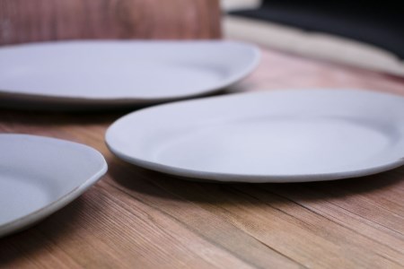 【おうちで陶炎祭】　オーバルプレート 3点セット　「向山窯」作【笠間焼】 AY-013