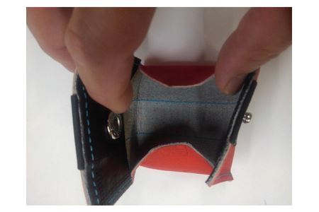 No.040 野球グローブの革製！小さなコインケース RBS