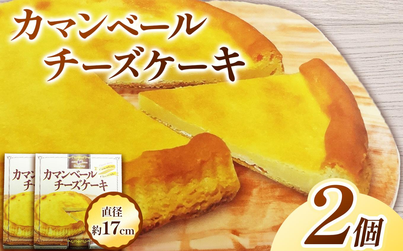 カマンベールチーズケーキ(1個直径約17cm)×2袋　|チーズ ケーキ カマンベール 濃厚 とろける スイーツ お取り寄せ グルメ 美味しい　お茶菓子 ティータイム デザート ご褒美 贅沢 ふるさと 納税 栃木県 矢板市