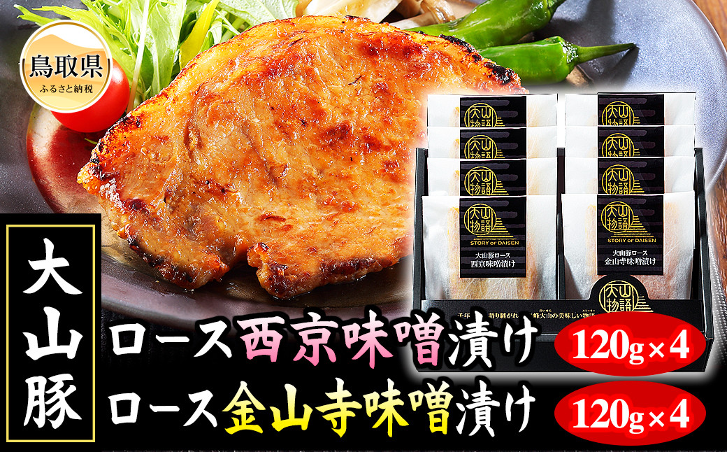
                  ＜大山物語＞氷温熟成 大山豚ロース味噌漬けセット_T2600064 ふるさと納税 鳥取 豚肉 お肉 おかず 特産品 お取り寄せ おすすめ ギフト 名産
                