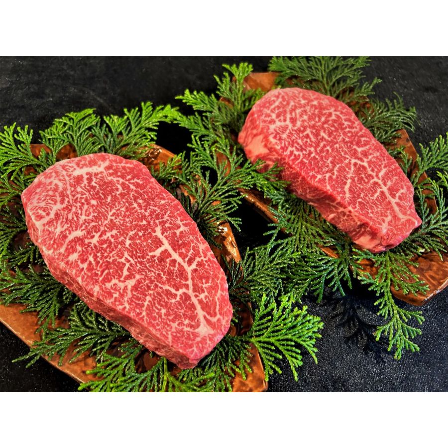 ＜古里精肉店＞「飛騨牛」A5等級ステーキ用（心芯）150g×2