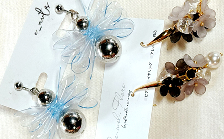 ハンドメイドセット 【イヤリング とハンドメイドアクセサリー（合計4〜5個）】 アクセサリー ファッション 小物 アクセ 岐阜市 / handmadeshop CONECOYA[ANGV004]