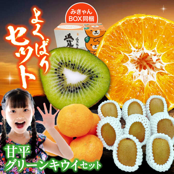 【ふるさと納税】【先行予約】【2月上旬から順次発送】愛媛県産 甘平 と グリーンキウイ のセット | 人気 おすすめ ランキング おいしい 甘い 柑橘 かんぺい 大洲市/株式会社フジ・アグリフーズ[AGBA011] 10000 10000円 以上