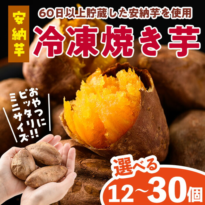 【ふるさと納税】＜内容量が選べる！＞おやつ芋 安納芋 冷凍 焼き芋(計12～30個) 焼芋 やきいも さつまいも さつま芋 レンジ 安納芋 小分け おやつ 【YO-10・YO-11】【株式会社陽】