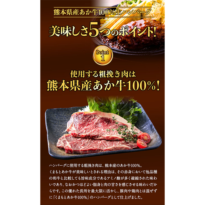 熊本県産 あか牛100%生ハンバーグ 140g×13個入り 合計1820g 《2026年1月中旬-3月末頃出荷》 ハンバーグ---mna_faknhamv_bc13_r7_13000_1820g---