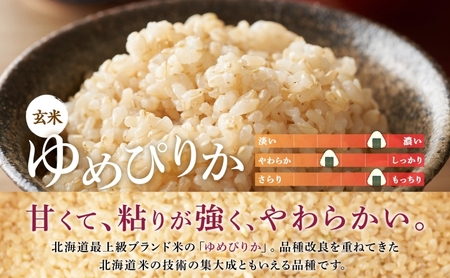 5ヵ月 定期便 玄米 北海道 ゆめぴりか3kg（ホクレン米）特A 獲得 白米 お取り寄せ ごはん 道産米 ブランド米 3キロ お米 ご飯 米 北海道米 送料無料 北海道 芦別市