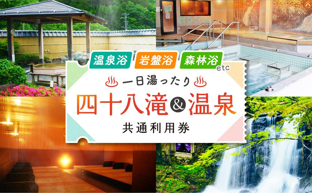 四十八滝温泉しぶきの湯遊湯館 入浴回数券12枚綴り 飛騨国府観光株式会社 EL002