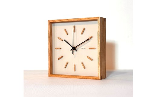 【ホワイト】arca_WAKU 無線時計 [秒針：黒針]／ CHAANY チャーニー 掛時計 置時計 無線時計 天然木 木製 お祝い プレゼント ギフト おしゃれ シンプル 日本製 おすすめ時計 おすすめ掛時計 おすすめ置時計 おすすめ 信州 長野県 諏訪市 諏訪 【85-07W】