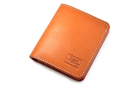 紙幣とカードのコンパクト折り畳みウォレット　バンナイズ オイル シュリンク レザー 本革 財布 コンパクト ファッション小物 ファッション  ビンテージブラック